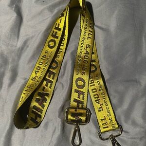 Off-White Yellow and Black Strap